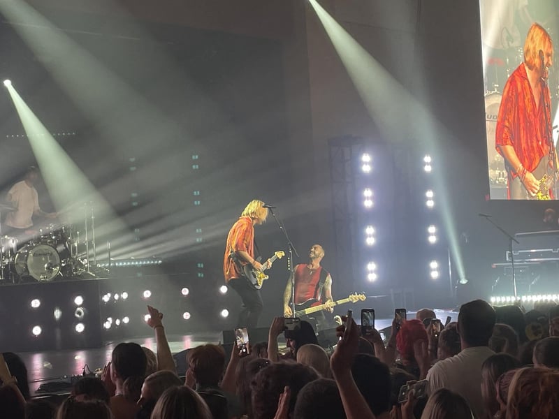 Charlie Simpson and Matt Willis having a lovely moment.