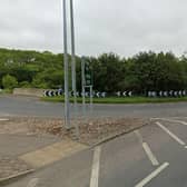 North Yorkshire Police are searching for the owner of tools after they were found scattered over a Scarborough roundabout.