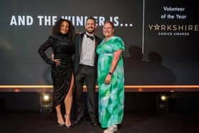 Sam Waddington collects his award. Image courtesy of Robling Photography