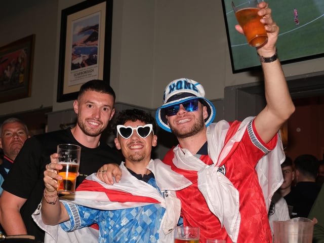 Watching the match in The Scarborough Flyer