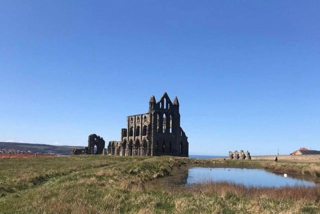 Start by climbing the steps from Whitby harbour on the east side past St Mary's Church.The walk takes in part of the Cleveland Way past smugglers cove at Saltwick Bay to the lighthouse and then inland towards the ruins of Whitby Abbey.