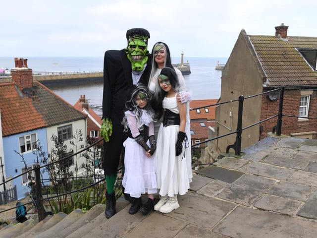 The Constant family on the 199 steps.