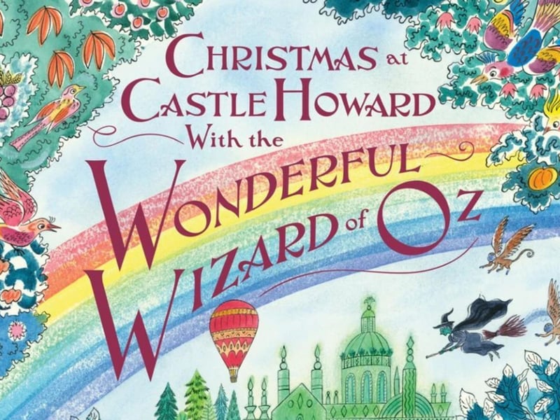 Christmas at Castle Howard with the Wonderful Wizard of Oz will take place from November 13 2025 - January 4 2026. The House is transformed into the magical world of Oz. Experience our festive take on L. Frank Baum's much-loved story, told through installations, soundscapes and projections, created by CLW Event Design and Imitating the Dog – the same creative team that brought you Alice’s Christmas Wonderland and Christmas in Neverland.