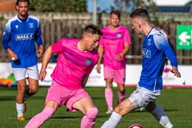 Whitby Town were held to a goalless draw at home to Leek Town on Saturday. PHOTOS BY BRIAN MURFIELD