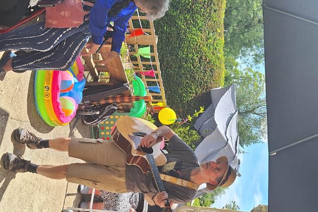 Music at the Wellness Wednesday event at Alba Rose.