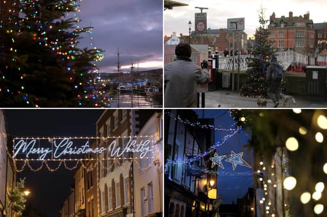 Whitby is looking very festive with their street lights and Christmas window displays.