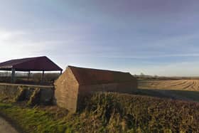 The former farm buildings and field, which will be converted into a new "glamping" site. (Photo: Google Maps)