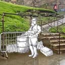 Artist's impression of the proposed sculpture of Henry Freeman in Whitby.