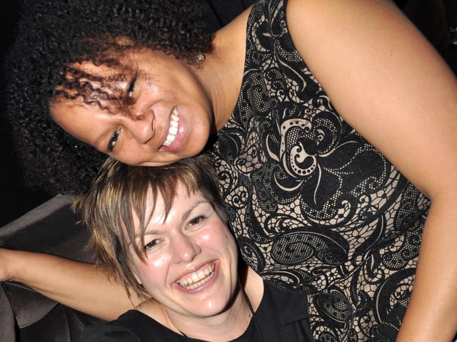 Lisa and Violet on a girls night out