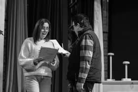 ​Paula Cook and Marcus Burnside in rehearsal for Hello, Dolly! at the Kirk Theatre, Pickering later this year (Credit: Robert D Pearson)