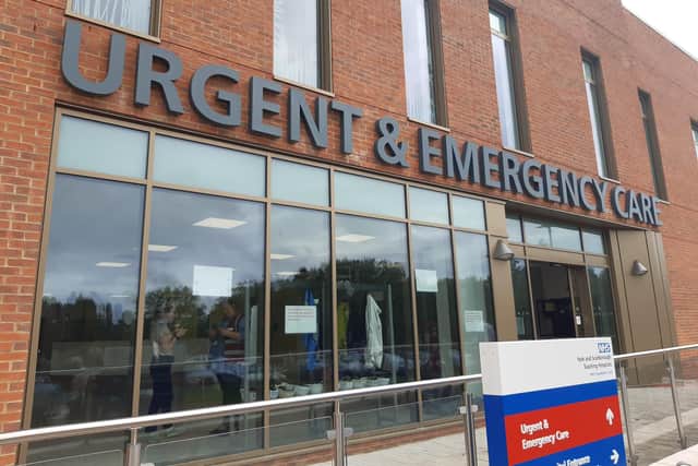 Outside Scarborough's Urgent and Emergency Care Centre.