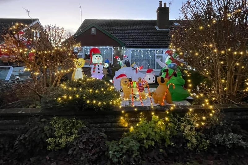 This Scarborough house has a whole host of Christmas critters making their garden jolly.