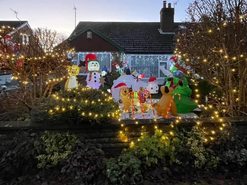 This Scarborough house has a whole host of Christmas critters making their garden jolly.