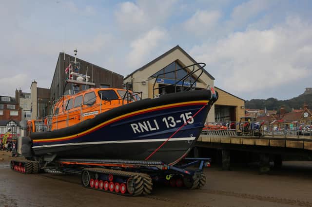Shannon class lifeboat Frederick William Plaxton 13-15 - Image: RNLI/Martin Fish
