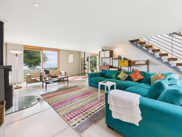 The light and spacious open plan arrangement on the ground floor.