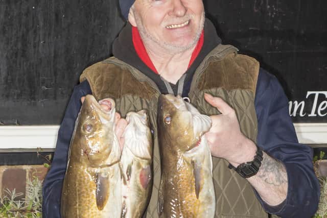 Brian Harland with his Heaviest Bag of Fish 8lb 11½oz PHOTO BY PETER HORBURY