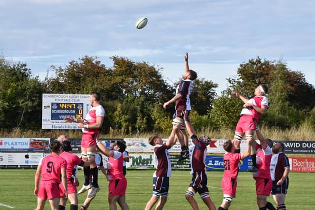 Scarborough RUFC in action earlier this season.