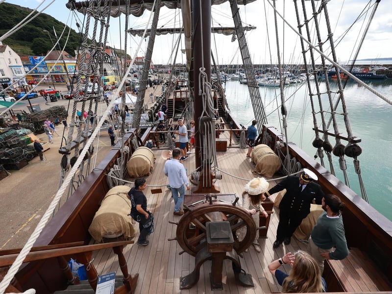 People on board The Galeon Andalucia.