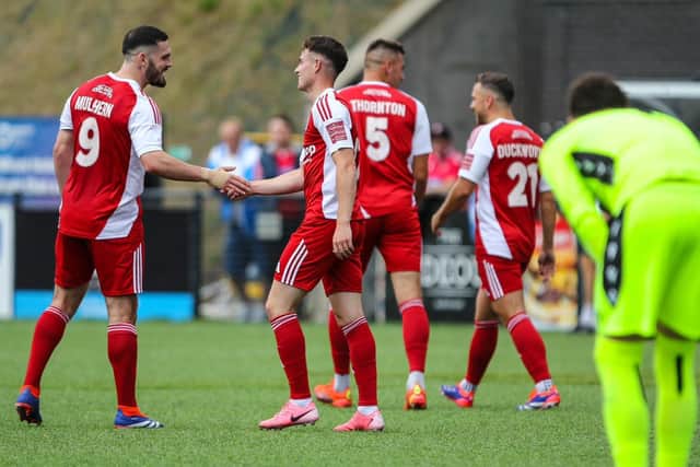 Dom Tear celebrates scoring in the win against Sheffield Wednesday U21s. PHOTOS BY ZACH FORSTER