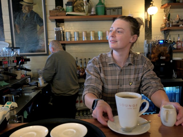 Preparing a coffee in the Pescado Lounge in Whitby.picture: Richard Ponter