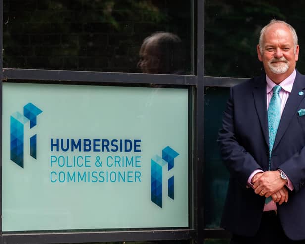 Humberside Police and Crime Commissioner Jonathan Evison. Photo courtesy of James Hardisty.