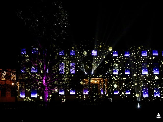 The lights show at the end of the trail was a dazzling event.
