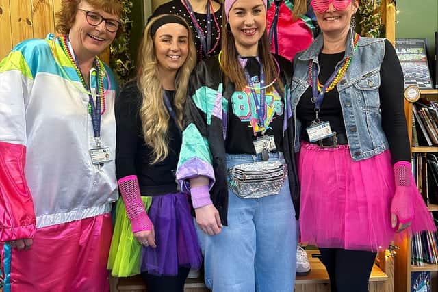 Turning back the clock to the 80s at Hawsker-cum-Stainsacre School.