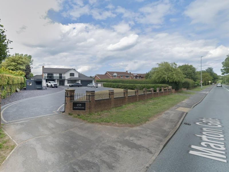 On Marton Gate, five properties sold for an average of £542,990.