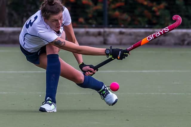 Zara Noble in action for the home side