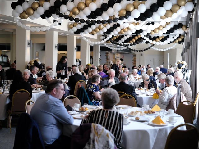 Members of the Scarborough Hospitality Association from the past and the present enjoying the afternoon.