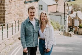 Luke Pentith and Jess Slater of Whitby Distillery, pictured in Robin Hood's Bay.