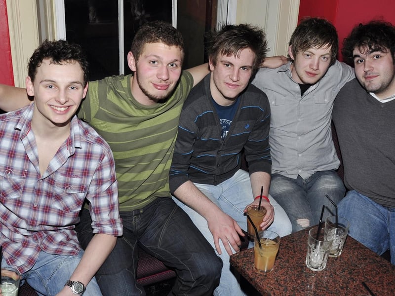 Joe, Adam, Matt, Mike and Alex on a lads night out.