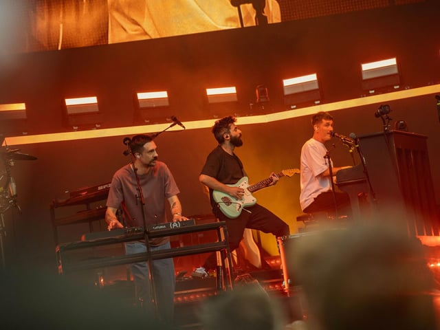 Multi-platinum selling indie pop band Bastille made a triumphant return to the Yorkshire coast