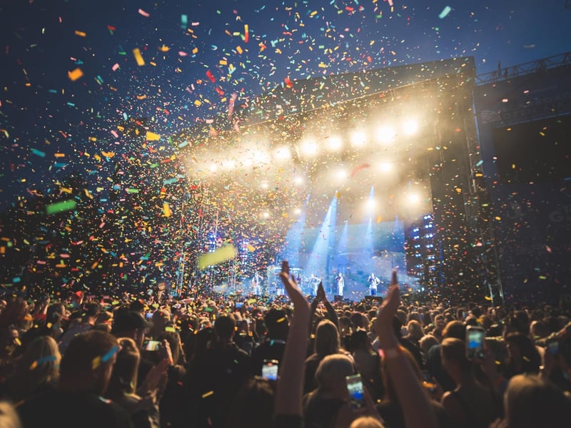 Fans enjoying the Anne-Marie concert.