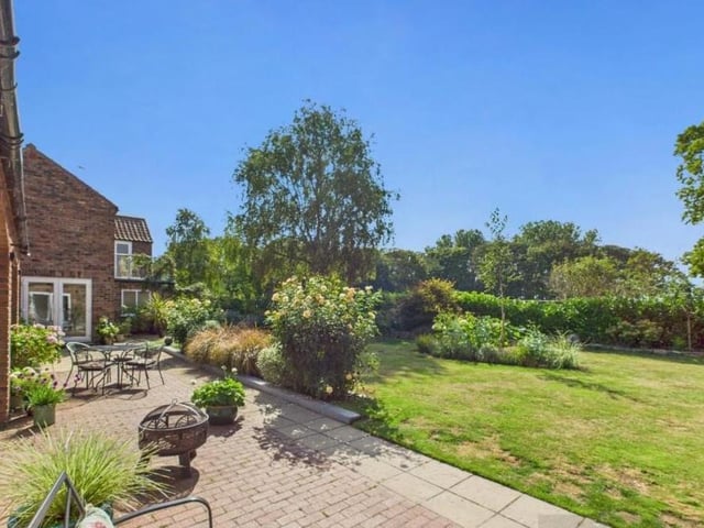 Space to sit and relax with views across the gardens.