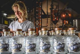 Co-founder Jess Slater at Whitby Distillery.