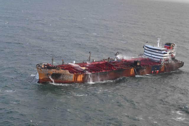 STENA IMMACULATE pictured on 12 March 2025 (Photo: Maritime and Coastguard Agency)