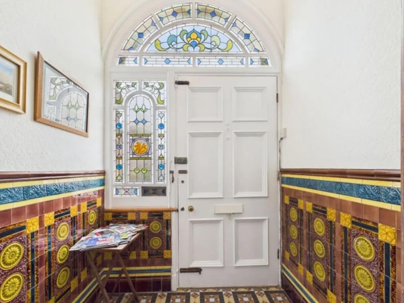 Period enthusiasts will appreciate the wealth of original features throughout, including stunning stained-glass windows and original tile. Picture: Zoopla