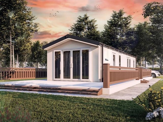 This two bedroom mobile park home is for sale with Parkmove with a guide price of £49,950.