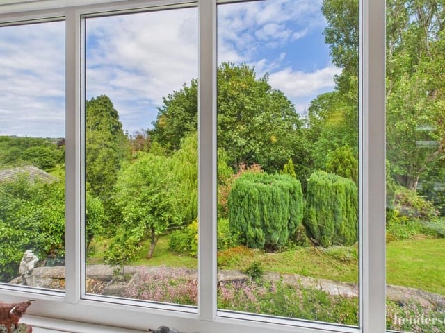 Gorgeous views of the gardens and beyond can be enjoyed from the windows of the cottage.