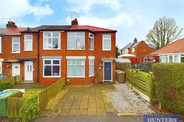 This two bedroom and one bathroom end-terrace home is for sale with Hunters with a guide price of £150,000.