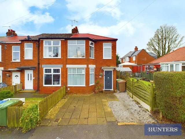 This two bedroom and one bathroom end-terrace home is for sale with Hunters with a guide price of £150,000.