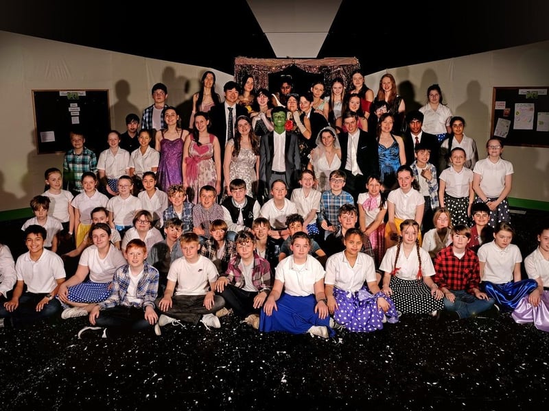 The cast of the Zombie Prom at Scarborough College.