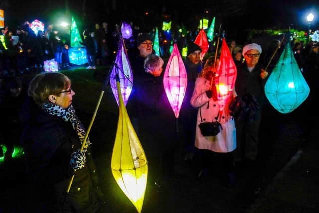 There is a free drop-in session for families to make small lanterns at Bridlington Spa on Saturday, February 4. Photo courtesy of Animated Objects