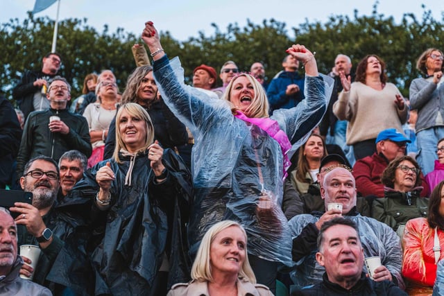 Fans enjoy the evening
