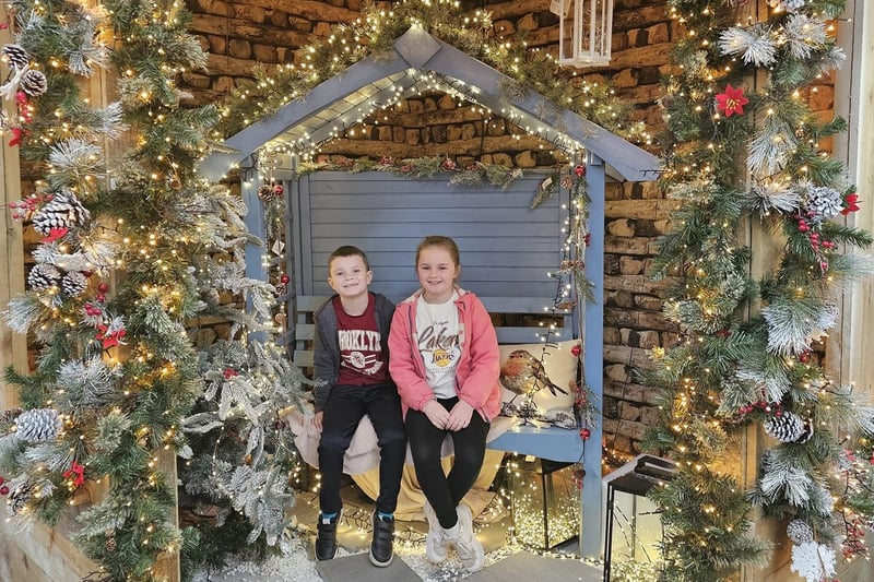These excited santa's helpers were photographed by a Vicky Colquhon visiting Hornsea Garden Centre.