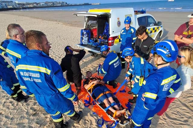 The exercise tested both technical rescue skills and inter-agency communication. Photo: Bridlington Coastguard