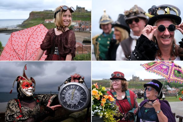 Steampunk Weekend attracted plenty of visitors to Whitby, despite the rain.