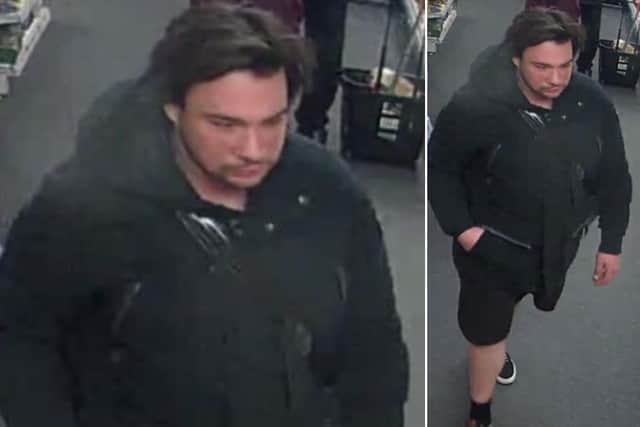 The theft occurred at 7:10pm on April 25 at Sainsburys Local on Ramshill Road in Scarborough.