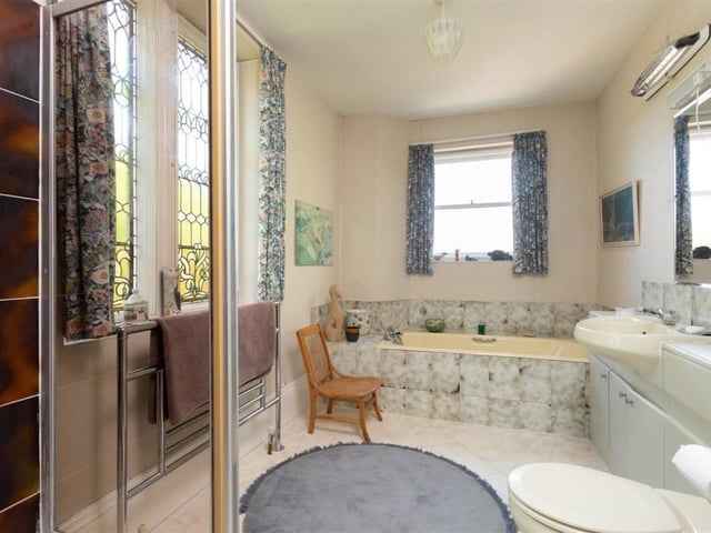 A stylish house bathroom.